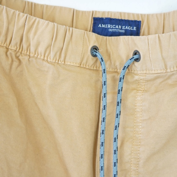 NWOT American Eagle Outfitters Men's Tan Joggers Sz Small - Picture 4 of 5